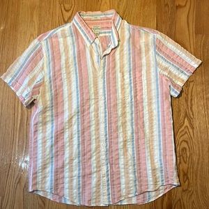 Seersucker short sleeve button down.